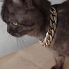 Adjustable Gold Chain Pet Necklace for Cats and Dogs