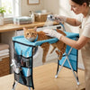 Foldable Pet Grooming Hammock with Quick-Dry Mesh