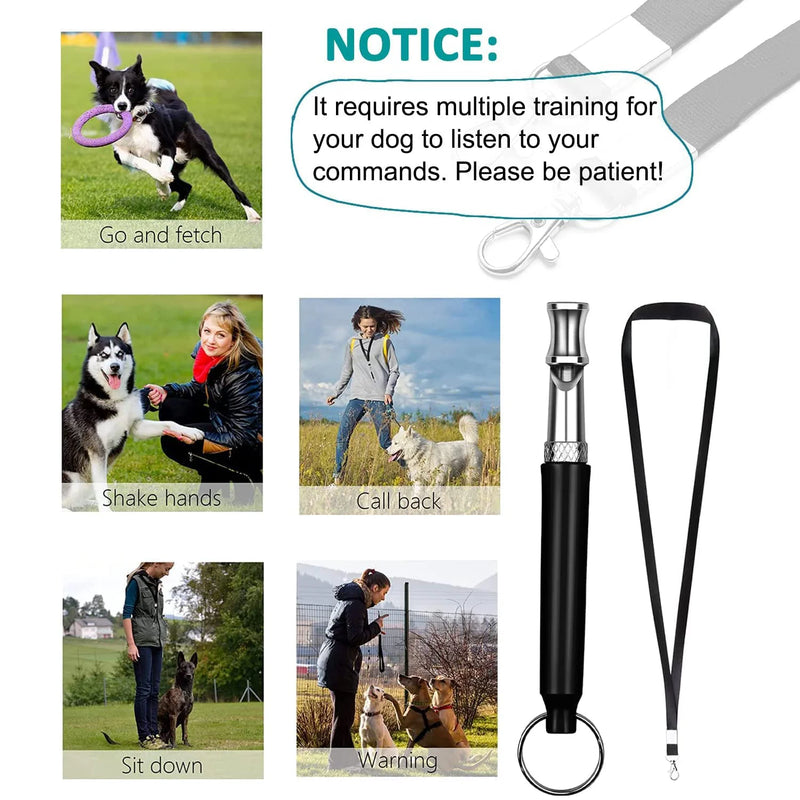 صفّارتان للكلاب بالموجات فوق الصوتية للاستخدام في التدريب ومكافحة النباح