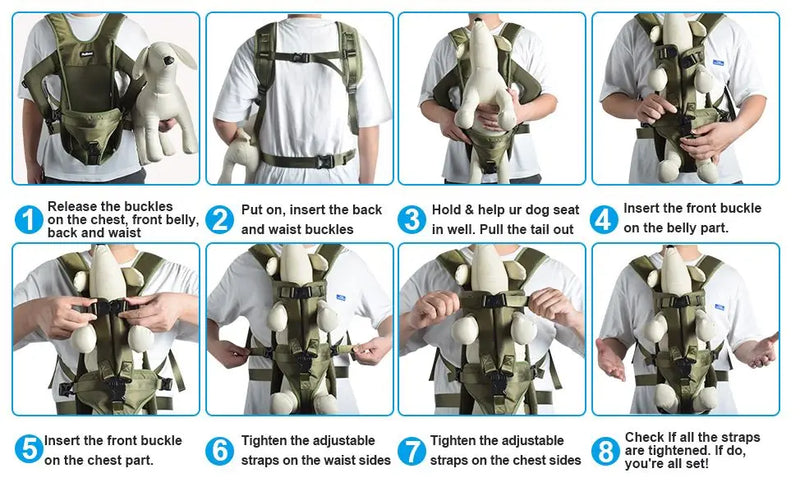 Mochila Transportadora Transpirable para Mascotas