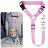 Ceinture de Sécurité Réglable pour Animaux en Voiture & Attache d'Appui-Tête