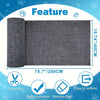 Roll of gray self-adhesive mat for sofa protection featuring trimmable and residue-free design