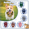 Custom Name Plaid Cotton Dog Bandana