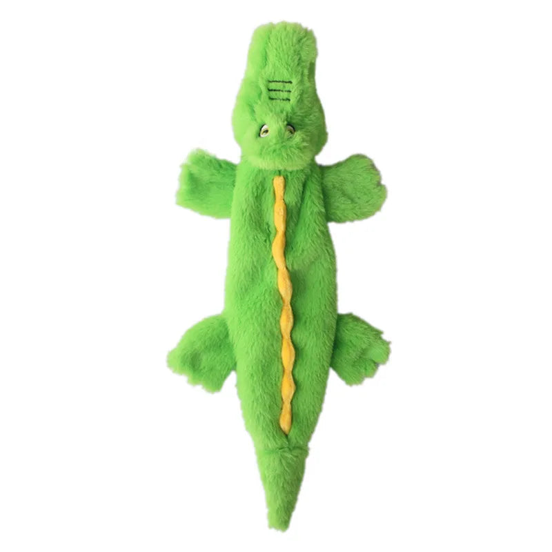 Squeaky Plush Dog Toy with Crinkle Paper – No Stuffing, Durable & Fun