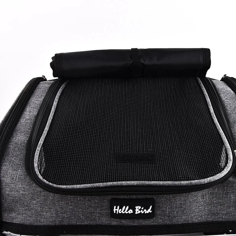Breathable Bird Travel Backpack Carrier with Perch