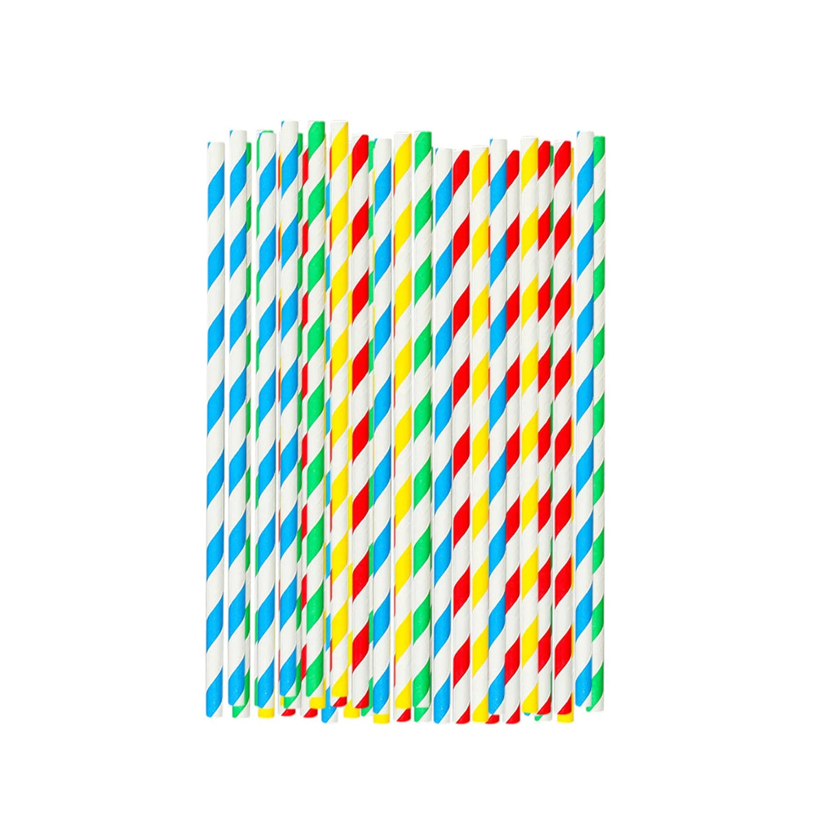 Biodegradable Paper Straws (100 Pack) for Parties and Everyday Drinks