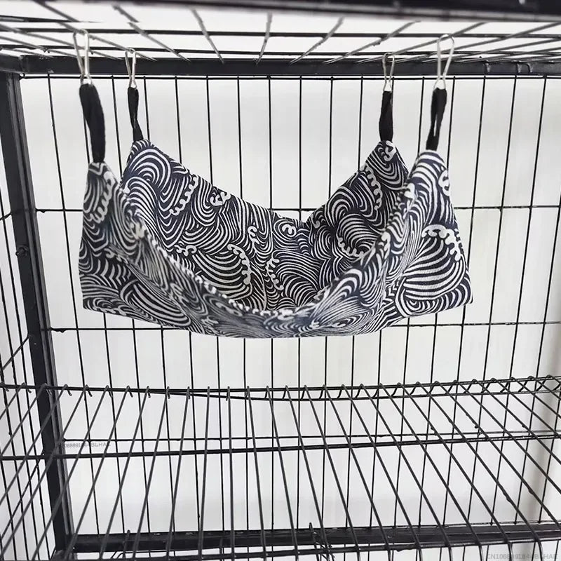 أرجوحة هامستر مخمل دافئ بطبقة مزدوجة