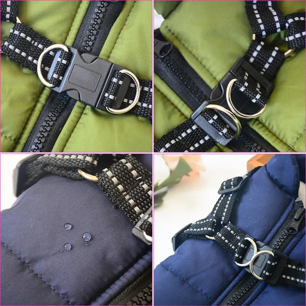Impermeable para Perro con Arnés Integrado
