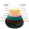 Cozy Plush Round Pet Bed for Dogs and Cats