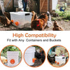 Automatic Gravity Poultry Feeder Kit - Rainproof DIY Port