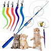 Interactive Cat Feather Toy with Bell