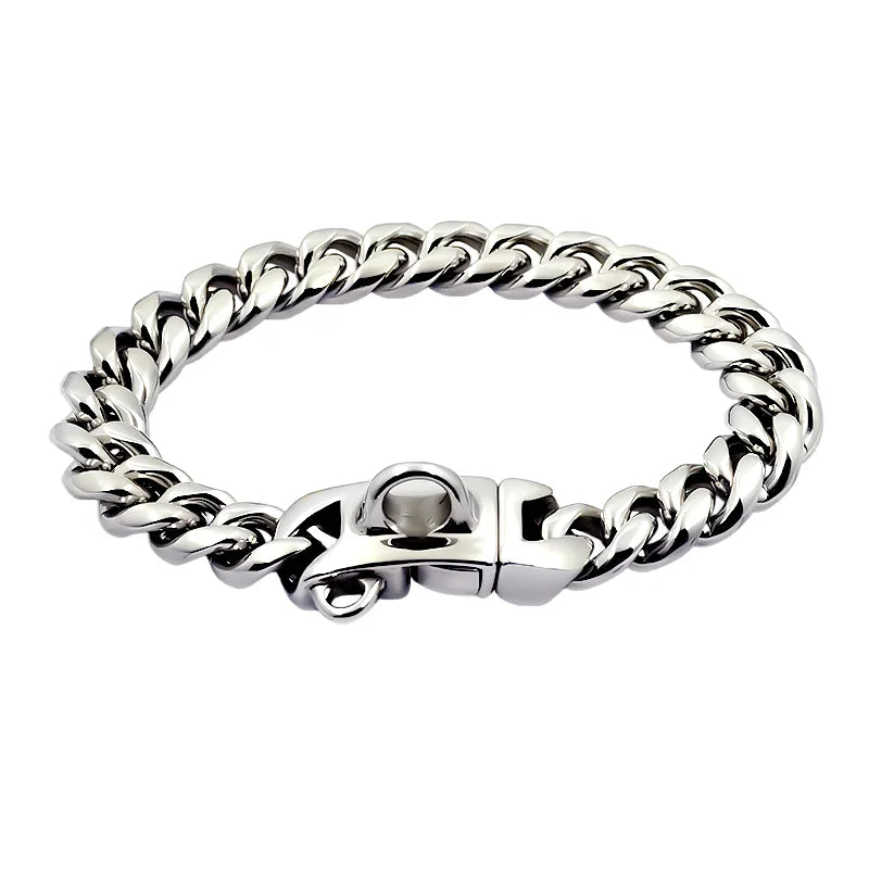 Stainless Steel Cuban Link Dog Collar