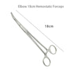 Stainless Steel Locking Hemostatic Forceps with Serrated Jaws
