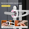 No-Drill Adjustable Cat Door Latch with Stabilizer