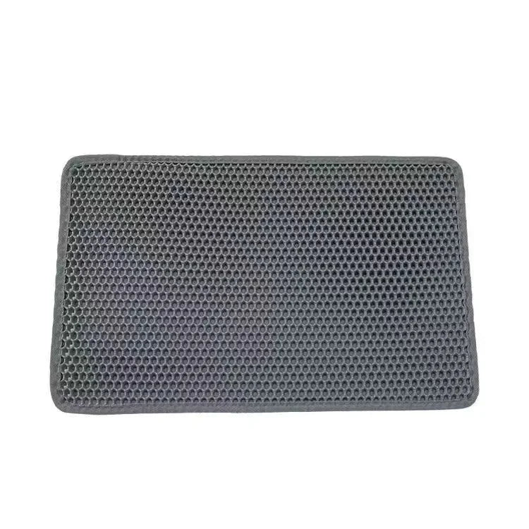 Double-Layer Waterproof Cat Litter Mat with Non-Slip Base