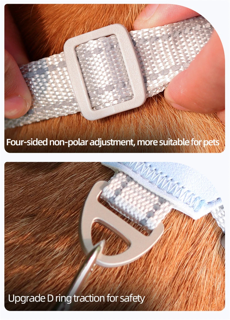Atmungsaktives reflektierendes Hundegeschirr & Leinen-Set