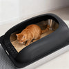 Stainless Steel Cat Litter Box with Lid, High-Sided, Extra Large