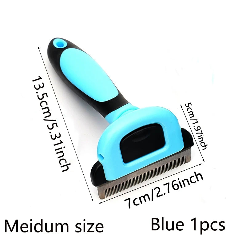 Detachable Pet Hair Grooming Comb with Replaceable Heads