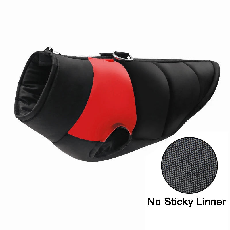 Chaleco impermeable acolchado para perro
