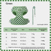 Checkered Nylon Dog Harness for Small Dogs with Leash