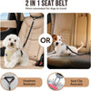 Adjustable Dog Car Seat Belt with Elastic Bungee and Reflective Stitching