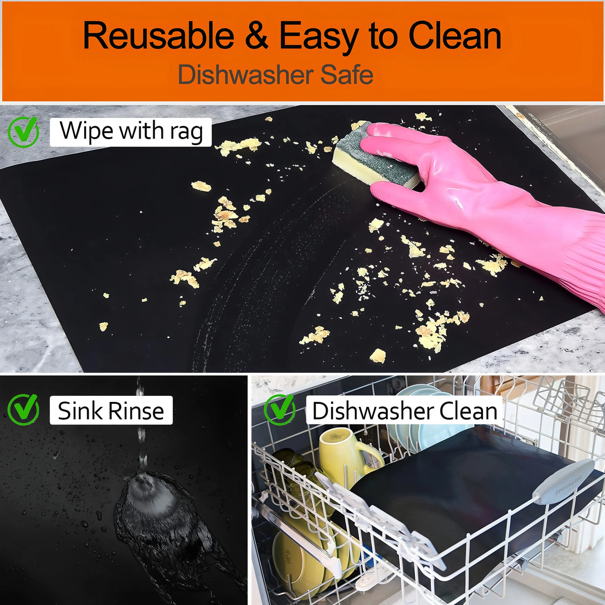 Reusable Non-Stick Oven and Grill Liners
