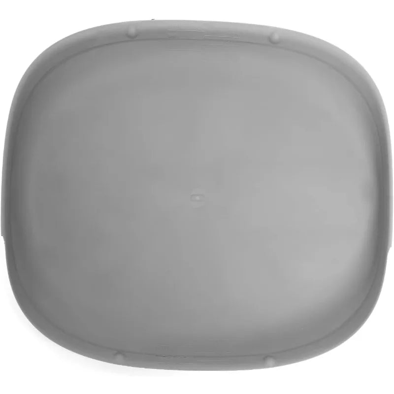 A gray plastic accessory kit for a cat litter box.