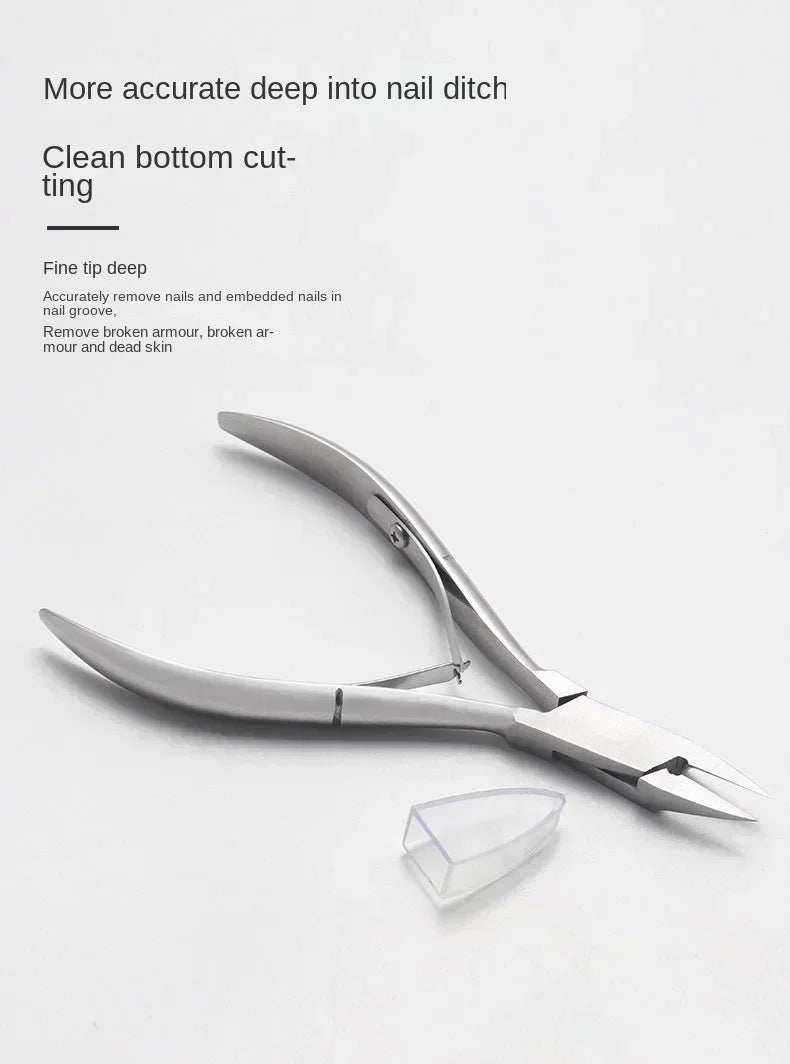 Precision Stainless Steel Cuticle Nipper for Salon-Quality Nail Care