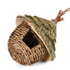 Handwoven Natural Grass Hanging Bird Nest for Small Birds