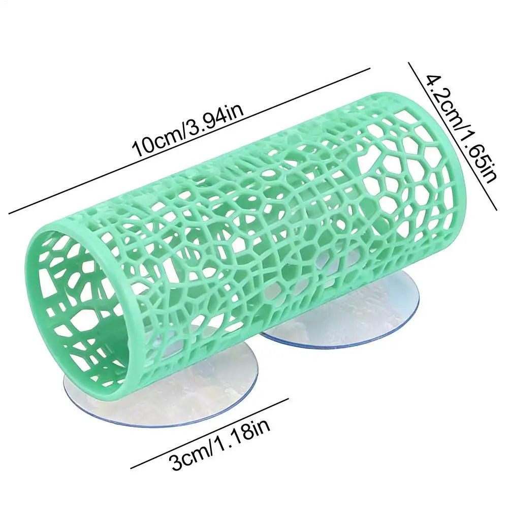 Aquarium Hideout Tube with Suction Cup for Betta and Small Fish