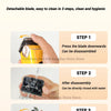 Professional Cordless Pet Grooming Clipper with LED Light and 6 Guide Combs