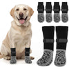 Anti-Slip Dog Socks with Strong Grip — 4-Pack