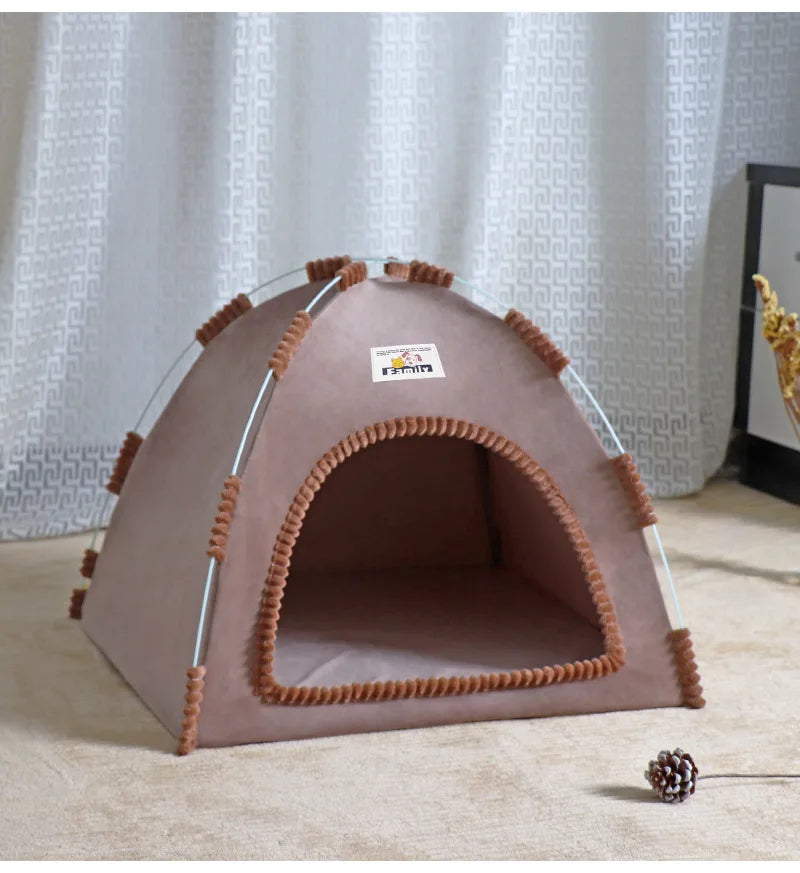 Tente pliante pour animaux avec coussin rafraîchissant