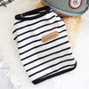 Striped Sleeveless Pet Vest for Small Dogs and Cats