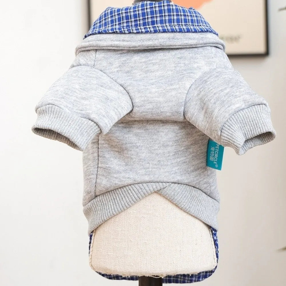 Preppy Style Two-Piece Dog Hoodie