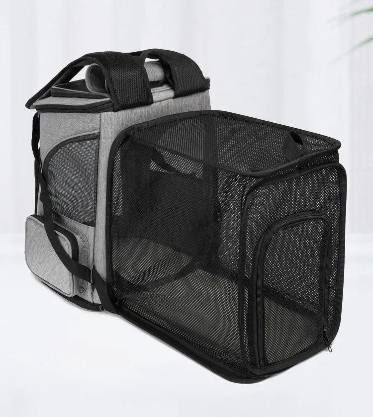 Sac à dos transporteur respirant pour animaux