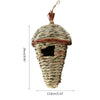 Handwoven Natural Grass Hanging Bird Nest for Small Birds