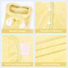 Adjustable Hooded Pet Bathrobe – Quick-Dry Microfiber Dog & Cat Towel