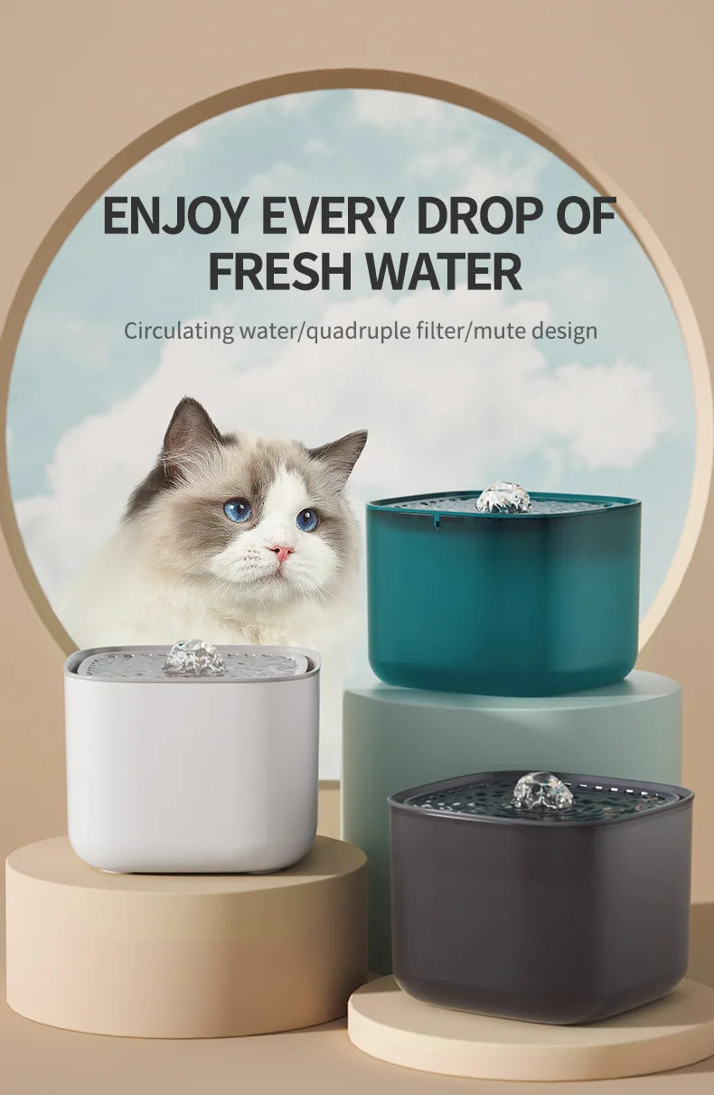 Fuente de Agua Automática para Gatos de 3L