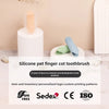 Brosse à dents en silicone 360° pour doigts, pour chiens et chats