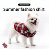 British Style Plaid Pet Shirt Jacket for Small Dogs and Kittens