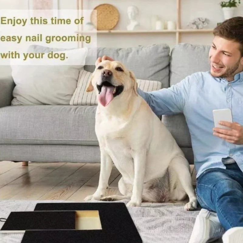 Wooden Pet Scratching Board with Pull-Out Treat Box