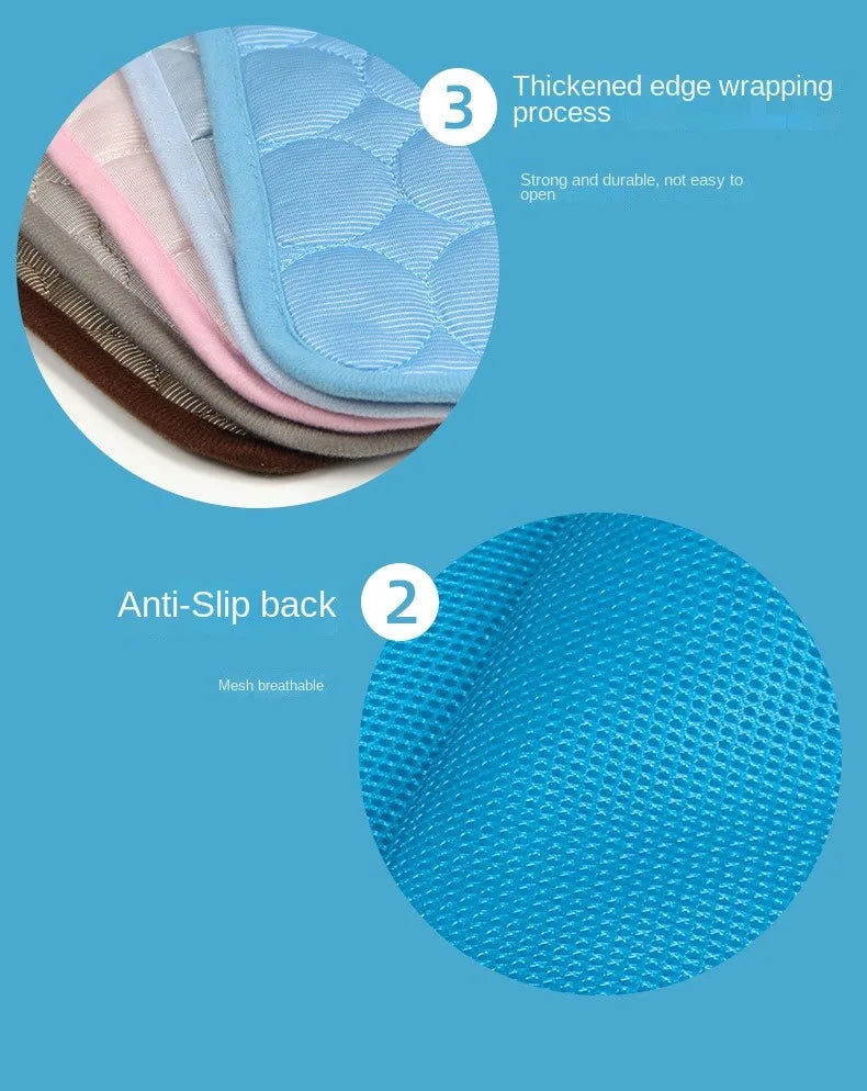 Self-Cooling Pet Mat for Dogs and Cats – Breathable, Washable Summer Pad