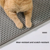 Double-Layer Waterproof Cat Litter Mat with Honeycomb Design