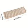 A beige hemp cat scratching pad and lounger with dimensions 30cm by 8cm.