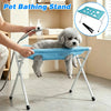 Foldable Pet Grooming Hammock with Adjustable Stand