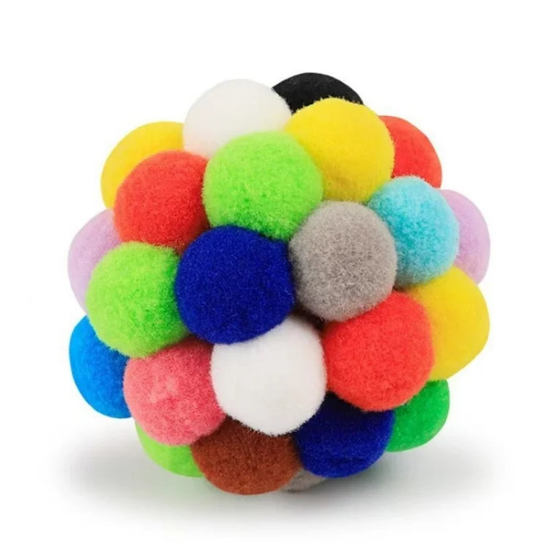Interactive Plush Cat Ball Toy