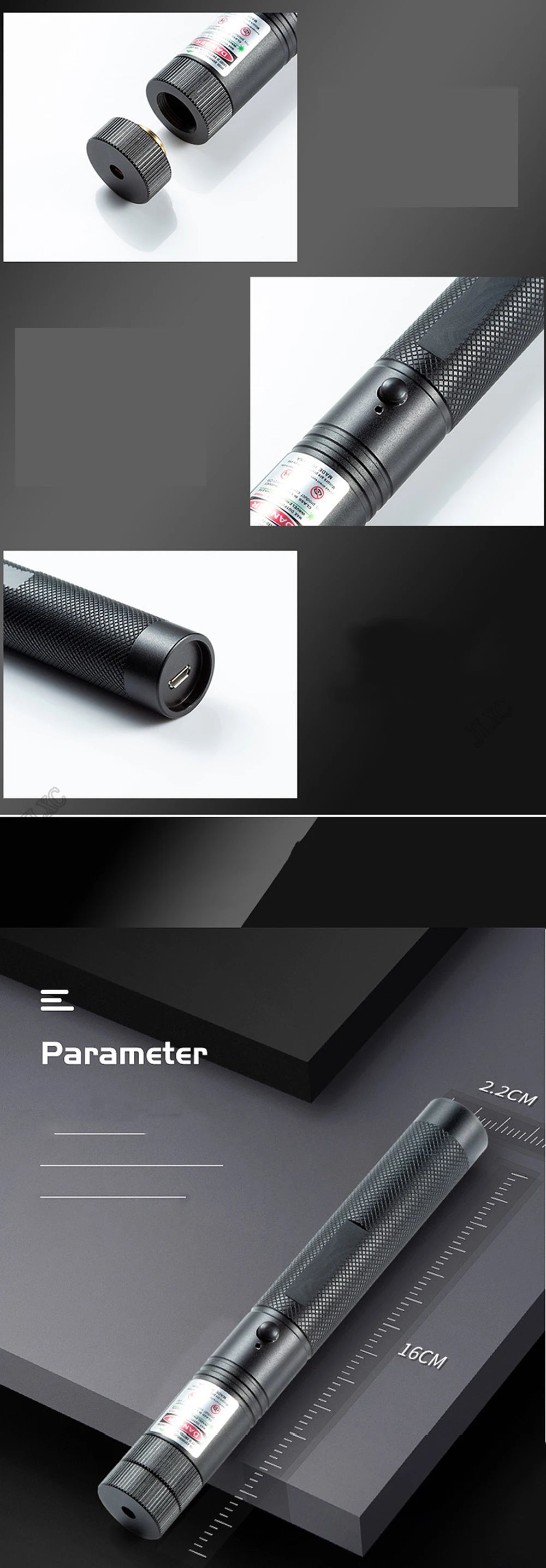 High-Power Green Laser Pointer for Presentations & Pet Play