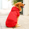 Sudadera de Fleece para Perro Grande con Capucha y Bolsillo con Cremallera
