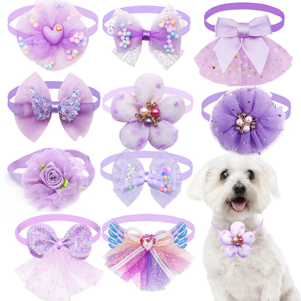 Lace Bow Tie Collar Accessory for Small Dogs and Cats